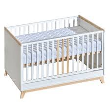 Nowoczesne Łóżeczko NORDIK 2w1 140x70 - Białe