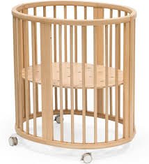 Stokke Sleepi Mini - Owalne Łóżeczko Naturalne dla Niemowląt